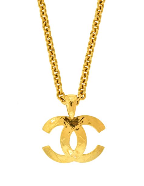 chanel classic logo necklace|Chanel necklace price list.